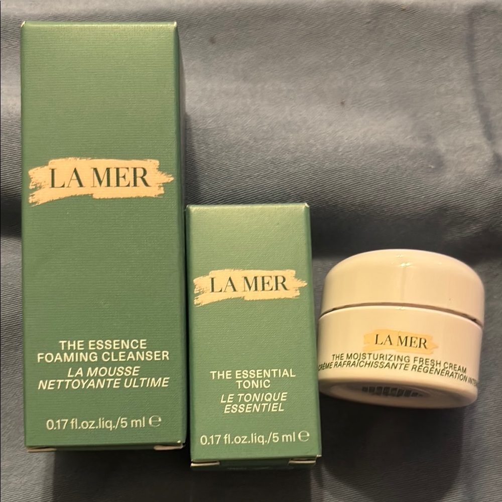 La Mer Skincare Set - Green and Cream